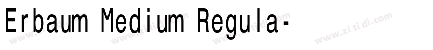 Erbaum Medium Regula字体转换